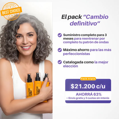 Spray activador de ondas - Sin frizz